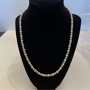 Napier Silver Pearl Necklace